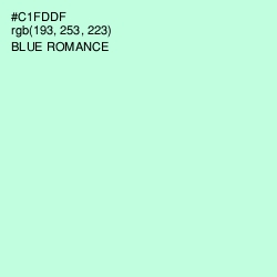 #C1FDDF - Blue Romance Color Image
